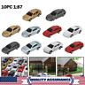T014-005-a 10pcs Ho Scale Model Car 1 87 Building Train Scenery Architecture Bh