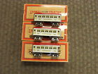 11-6010 Lionel 3 Mth O Gauge Tinplate Silver Red Passenger Car Set Mib