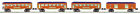 11-80067 Mth Lionel Corporation Tinplate Orange Blue Car Passenger 658081386690