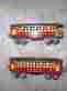 1933prewar 1690 1691 Ives R.r Lines Made By Lionel Export Cars Stamped In U S Of America