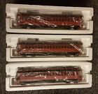 20-62047 Mth Rare Chesapeake Ohio Woodsided Coach Car Passenger Set New