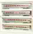 20-6519 Mth Amtrack Amfleet 4-car Passenger Set Lot 715 20-6519 Mth Amtrack Amfleet 4-car Passenger Set Lot 715