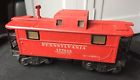 2457 Lionel Postwar Pennsylvania Prr Red Tin Caboose Flying Shoe Works