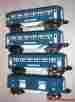 2613s Lionel Prewar O Gauge 2614 2 And 2615 Blue Comet Passenger Cars Pa
