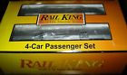 30-67336 Mth Santa Fe Streamlined Passenger Car Set Rail King