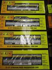 30-6800-1 -2 -3 -4 Mth Delaware And Hudson Car Streamline Set Railking Gauge Rail