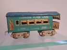 X7527 3162 American Flyer Observation Car Tt Teal Wide Body Prewar Gauge
