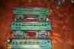 3281-3281-3282 3282-3282-3281 American Flyer Observation Teal Prewar O-gauge