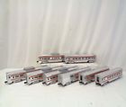 3430 Mth Premier Assorted Set Of Aluminum Santa Fe Passenger Cars
