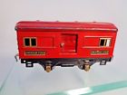 X6483 3540 American Flyer Baggage Car Wide Body Tt Red Prewar
