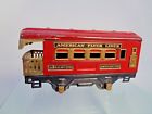X6482 3542 American Flyer Observation Wide Body Car Tt Red Prewar