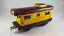 3824 Marx Vintage Metal Union Pacific Brown And Yellow Caboose