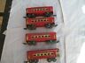 404-405 American Flyer Red Gauge Passenger Cars