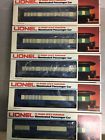 6-9536-9537-9538-9539-9540 Lionel Car Blue Comet Set Observation Combo Baggage