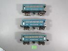 609-611 Lionel Prewar Pullman Passenger Car Observation Blue Silver