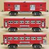 615-613-614 Lionel Prewar Tinplate Red Passenger Set Org Paint
