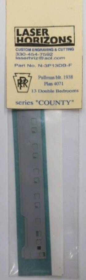 N-3p13db-f Acme N Pullman Blt.1938 Plan4071 13 Double Bedrooms Series County Kit