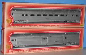 47781 Ahm/rivarossi Ho Passenger Car #3138 And Baggage #3515 Santa Fe Lot Of 2