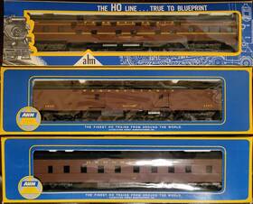 6281-p Ahm/rivarossi Nos Vintage Ho Prr Passenger Car Set - 3 Cars 6281-p Ahm/rivarossi Nos Vintage Ho Prr Passenger Car Set - 3 Cars