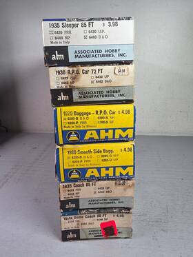 6285-6464-6463-6420-6462-6280 Ahm/rivarossi Six Car Baltimore And Ohio Passenger Set Brand New Obs