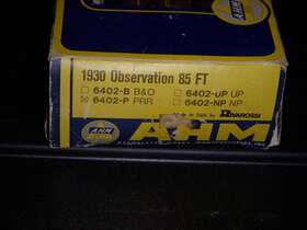 6402-p.r.r Ahm/rivarossi 6302-ic Ho Scale 1930 Observation 85 Ft