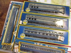 Ahm Rivarossi Ho Baltimore And Ohio Passenger Cars 5 Nos Vintage