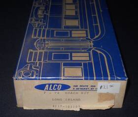 117-101107 Alco Models Ho Long Island Rr P-70 Coach Kit With Extra Detail Packages