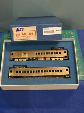 X-125 Alco Ho - Brass Prr Mp54 Set Powered Runs Good And Unpowered Needs Chassis