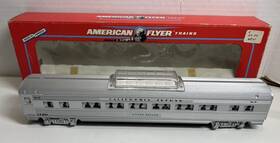 6-48930 American Flyer 023922489302 Cal Zephyr Western Pacific Silver Dollar Vista Dome