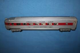 24833 American Flyer #24833 Red Stripe Observation Passenger Car