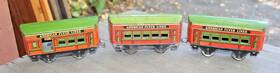 518-519 American Flyer 3 Prewar O Gauge #518 519 X2 Passenger Cars B2