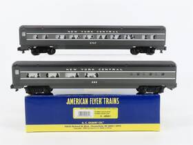 6-48961 American Flyer S Scale Nyc Railway Coach/dining Passenger 2-car Set