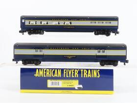 6-48965 American Flyer S Scale B&o Railway Baggage/dining Passenger 2-car Set