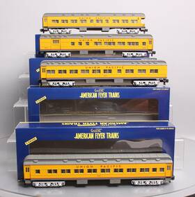 6-48978 American Flyer S Union Pacific Heavyweight Passenger Car Set Of 4 Ex