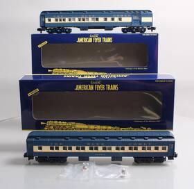 6-48994 American Flyer S Scale Blue Comet Heavyweight Cars Set Of 2 Mt/box