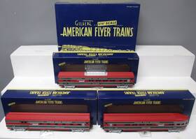 6-49960 American Flyer S Gauge Route Of The Reindeer Steamliner Car Set 3