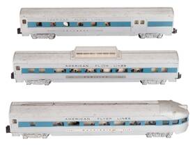 960s American Flyer Vintage S Gauge Afl Passenger 3-car Set 960 962 963 960s American Flyer Vintage S Gauge Afl Passenger 3-car Set 960 962 963