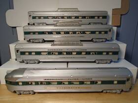American Flyer 962/963 1953/8 Passenger Set 3 #962 Hamilton Vistadomes #963 Observation