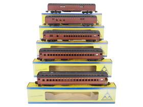 Hw8009 American Models S Prr 72 High-rail Heavyweight Passenger Car Set Of 5