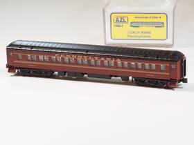 American Z Line 71703-2 Azl Pennsylvania Paired Window Coach Pullman Car Z-scale Z-gauge