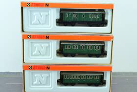 3057 Arnold 3055 3x Lot 3056 Nostalgic Passenger Cars N Scale