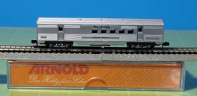 5426 Arnold Cb8 N Scale No. Rio Grande Inch Silver Pouch Baggage Car Germany New