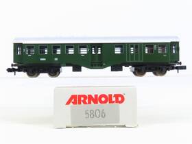 98110 Arnold 5806 N Scale Db German 2nd Class Coach Passenger Car #98110