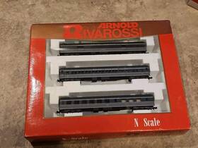 0537 Arnold Rivarossi Union Pacific Smoothside Passenger Set 3 Pcs N Scale