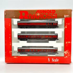 0547 Arnold Rivarossi Alton Limited Heavyweight Passenger Set 3 Pcs N Scale 0547 Arnold Rivarossi Alton Limited Heavyweight Passenger Set 3 Pcs N Scale