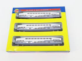 10160 Athearn N Scale Scax Metrolink Bombardier Bi-level Passenger 3-car Set