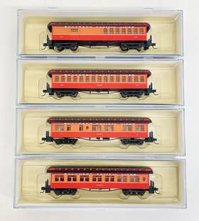 11934 Athearn N Southern Pacific Daylight 50ft Overland Passenger 4 Car Set Ln