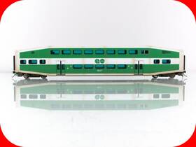 146038 Athearn Ho Scale Go Transit Bombardier Passenger Coach Weathered Rapido Trains