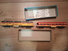 1475 Athearn - Ho 40th Anniversary Baggage Car And 100th Observation