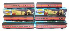 1788 Athearn Lot Set Of 6 Diff Ho Sp Daylight Streamline Passenger Cars Built Boxed